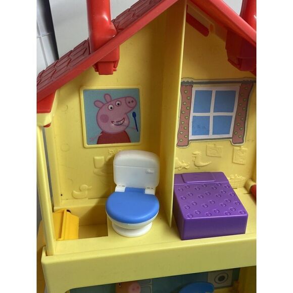 Peppa Pig~ Pop n’ Play House Only Slides Open/Close Carry Toy Imagination Play - Picture 3 of 7